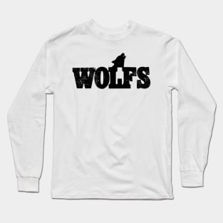 Retro Vintage Wolfs Gay Bar San Diego California Long Sleeve T-Shirt